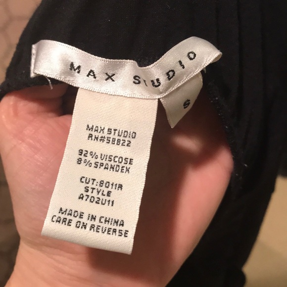 Max Studio Black Wrap Mini Skirt - Picture 6 of 7